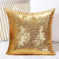 18x18-inch gold sequin pillow case throw covers, tablecloths, runner for birthday decorations - shidianyi ~1102s logo