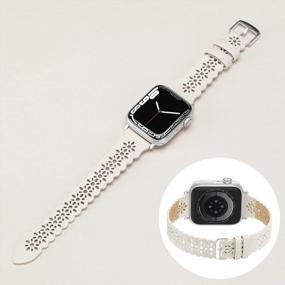 img 2 attached to Upgrade Your Apple Watch With Bandiction'S Genuine Leather Bands - Compatible With Multiple IWatch Models