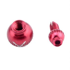 img 1 attached to 2Pcs MTB Road Bicycle Brake Derailleur Shifter Cable End Caps Bike Cable Tip Cap Blue/Glod/Red (Red)