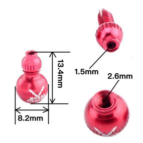 img 3 attached to 2Pcs MTB Road Bicycle Brake Derailleur Shifter Cable End Caps Bike Cable Tip Cap Blue/Glod/Red (Red)