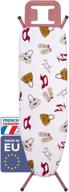 bartnelli ironing board: 4-layered cover & pad, height adjustable up to 36", steel rose legs - perfect for home laundry room or dorm use (43x14) logo