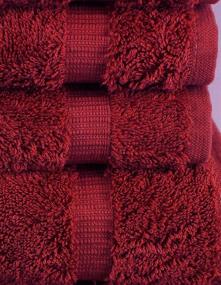 img 1 attached to 100% Cotton Turkish Luxury Towel Set - Super Soft 2-Piece Bath, Hand & Washcloth Sets