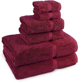 img 2 attached to 100% Cotton Turkish Luxury Towel Set - Super Soft 2-Piece Bath, Hand & Washcloth Sets