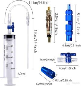img 3 attached to 🚴 Flying Tiger Cycling Tubeless Tire Sealant Syringe Kit with Switch, Presta Valve Core Removal Tool, and Stans No Tubes Sealant Compatibility