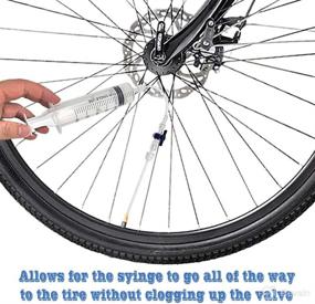 img 1 attached to 🚴 Flying Tiger Cycling Tubeless Tire Sealant Syringe Kit with Switch, Presta Valve Core Removal Tool, and Stans No Tubes Sealant Compatibility