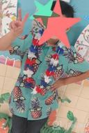 img 1 attached to UNICOMIDEA Boys Aloha Button Down Dress 👦 Shirt with 3D Hawaiian Print for Ages 2-14 review by Ryan Moran