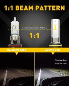 img 1 attached to 🚘 AUXITO 9145 LED Fog Light Bulbs - 6000LM 6500K Cool White Light, Enhanced Brightness H10 9140 9045 9040 LED Fog Lights, with Advanced CSP LED Chips, DRL Replacement for Cars - Pack of 2