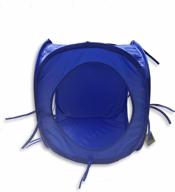 pop-up play tunnel for cats in blue with rainbow design - collapsible cubes, pack of 1 логотип