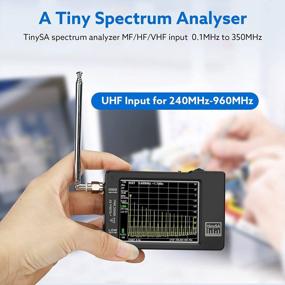 img 3 attached to SEESII Portable TinySA Spectrum Analyzer V0.3.1 With SMA Male To UHF Female Cables, 100KHz To 960MHz Frequency Range, 2.8'' Touchscreen And Signal Generator For MF/HF/VHF UHF Input Analysis