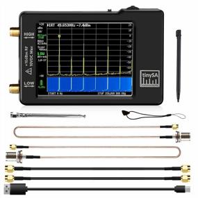 img 4 attached to SEESII Portable TinySA Spectrum Analyzer V0.3.1 With SMA Male To UHF Female Cables, 100KHz To 960MHz Frequency Range, 2.8'' Touchscreen And Signal Generator For MF/HF/VHF UHF Input Analysis