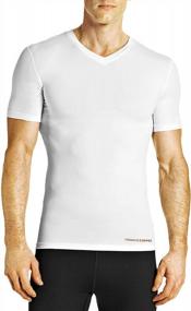 img 4 attached to 👕 Tommie Copper V Neck Compression Sleeve for Men's Clothing