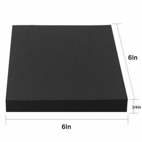 img 3 attached to Self Adhesive Neoprene Rubber Foam Sheet 6"X6"X3/4", 4 Pack - Anti Vibration, Insulation & Noise Reduction Pads