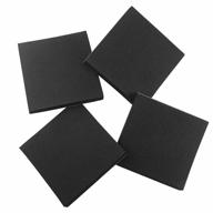 self adhesive neoprene rubber foam sheet 6"x6"x3/4", 4 pack - anti vibration, insulation & noise reduction pads logo
