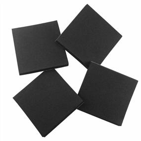 img 4 attached to Self Adhesive Neoprene Rubber Foam Sheet 6"X6"X3/4", 4 Pack - Anti Vibration, Insulation & Noise Reduction Pads