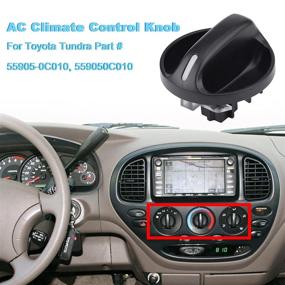 img 1 attached to 🔴 RDBS AC Climate Control Knob - Toyota Tundra 2000-2006 Compatible Blower/Temperature/Air Flow Switch Knob