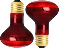 🔥 2 pack - 100w infrared bulb uva basking spot heat lamp for reptile and amphibian - ideal for bearded dragon, lizard, tortoise, snake & chameleon - reptile red light bulb logo