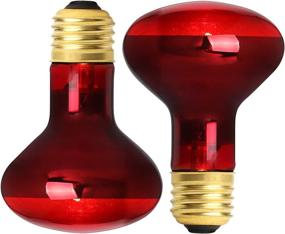 img 4 attached to 🔥 2 Pack - 100W Infrared Bulb UVA Basking Spot Heat Lamp for Reptile and Amphibian - Ideal for Bearded Dragon, Lizard, Tortoise, Snake & Chameleon - Reptile Red Light Bulb