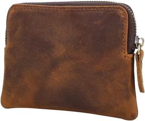 img 1 attached to Fmeida Men'S Leather Wallet: Stylish Coin Purse And Card Holder - Perfect Birthday Gift (Yellow Brown)