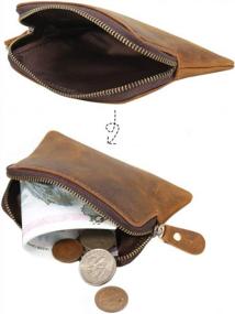 img 2 attached to Fmeida Men'S Leather Wallet: Stylish Coin Purse And Card Holder - Perfect Birthday Gift (Yellow Brown)