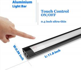 img 2 attached to MYPLUS Touch Dimmable Under Cabinet Lights In Warm White 3000K – Perfect For Kitchen, Workbench And Desk