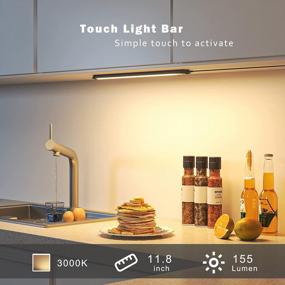 img 3 attached to MYPLUS Touch Dimmable Under Cabinet Lights In Warm White 3000K – Perfect For Kitchen, Workbench And Desk