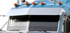 img 4 attached to 11-дюймовый слепой визор из нержавеющей стали для кабины Peterbilt Legacy Style (1987–2020 гг.) от RoadWorks — максимальное SEO-дружественное обновление