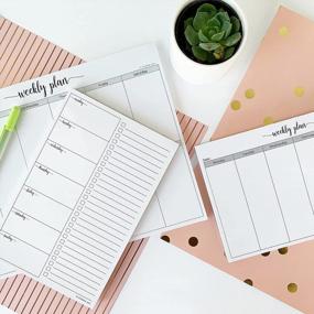 img 1 attached to Organize Your Week With Ease: 321Done Landscape Weekly Planning Notepad (50 Sheets, 8.5" X 5.5") - Horizontal Day-By-Day Paper Pad For Easy Planner Tracking - Simple Script Design, Made In USA