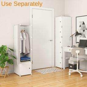 img 1 attached to Organize Your Space With MAGINELS Portable Cube Wardrobe Closets