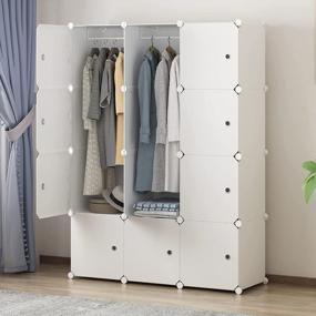 img 3 attached to Organize Your Space With MAGINELS Portable Cube Wardrobe Closets
