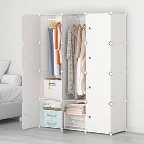 img 4 attached to Organize Your Space With MAGINELS Portable Cube Wardrobe Closets