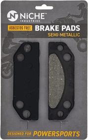 img 4 attached to Niche Parking Brake Pad Set for Polaris Ranger 500 700 800 900 XP Crew Semi-Metallic - Enhanced Performance and Durability