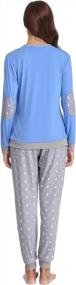img 1 attached to Comfy And Cozy: Aiboria'S Long Sleeve Cotton Pajama Set For Women