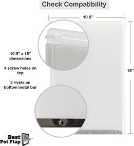 img 2 attached to 🐾 Top-Rated XLDog Door for Ideal Products Designer Series DSPRFXL RFXLN - Measures 10.5" x 15" with Extended Lifespan, Superior Energy Efficiency, Reduced Shrinkage, BPA-Free (BPFXLN)