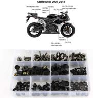 🔩 xitomer complete bodywork screws for cbr600rr f5 (2007-2012), titanium full set fairing bolts/washers/nuts/clips/grommets: high-quality and perfect fit логотип