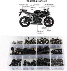 img 4 attached to 🔩 Xitomer Complete Bodywork Screws for CBR600RR F5 (2007-2012), Titanium Full Set Fairing Bolts/Washers/Nuts/Clips/Grommets: High-Quality and Perfect Fit