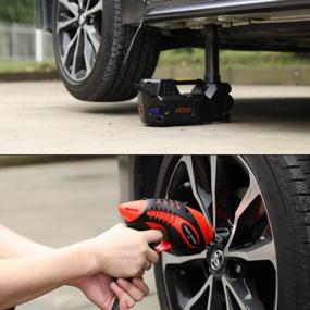 img 3 attached to Effortlessly Change Car Tires With STANDTALL 5 Ton Electric Car Jack Kit And Impact Wrench