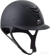 one helmet round black matte motorcycle & powersports logo