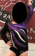 img 1 attached to Metallic Athletic Gymnastics Leotard with Sleeves - Girls' Clothing review by Rick Turner