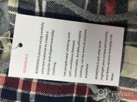 img 1 attached to Women'S Classic Plaid Cotton Hoodie Button-Up Flannel Shirt - BomDeals review by Kevin Brianne