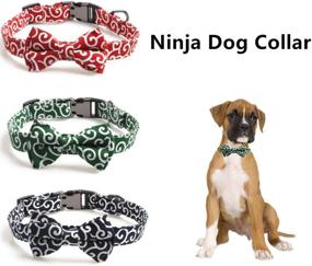 img 3 attached to PetFavorites Ninja Dog Collar Bowtie