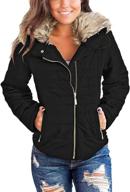 lookbookstore pockets quilted jacket puffer women's clothing : coats, jackets & vests logo