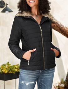 img 2 attached to LookbookStore Pockets Quilted Jacket Puffer Women's Clothing : Coats, Jackets & Vests