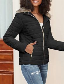 img 1 attached to LookbookStore Pockets Quilted Jacket Puffer Women's Clothing : Coats, Jackets & Vests