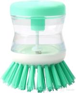 🧽 nutjam dish brush with soap dispenser: efficient kitchen brush set for dishes, pots, plates, pans, and sink scrubbing logo