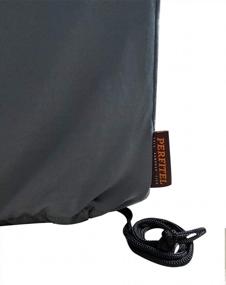img 1 attached to Perfitel Universal Portable Air Conditioner Cover Dust Proof Sunshade Fabric Covers With Telescopic Rope AC Cover Protector Defender - Full Winter AC Cover Indoor Protection (Grey)