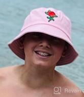 img 1 attached to Get Trendy With ZLYC'S Embroidered Unisex Bucket Hat For Summer review by Caleb Quade