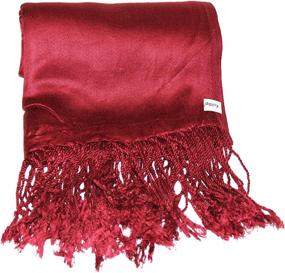 img 3 attached to 🧣 Kuldip Satin Pashmina Scarf Champagne: Stylish Women's Accessories - Scarves & Wraps