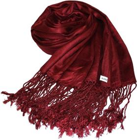 img 1 attached to 🧣 Kuldip Satin Pashmina Scarf Champagne: Stylish Women's Accessories - Scarves & Wraps