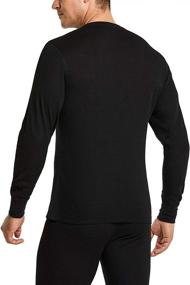 img 3 attached to Men'S Midweight Waffle Crewneck Thermal Tops For Winter Cold-Weather, CQR 1 Or 2 Pack Long Sleeve Thermal Underwear Shirts
