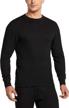 men's midweight waffle crewneck thermal tops for winter cold-weather, cqr 1 or 2 pack long sleeve thermal underwear shirts logo
